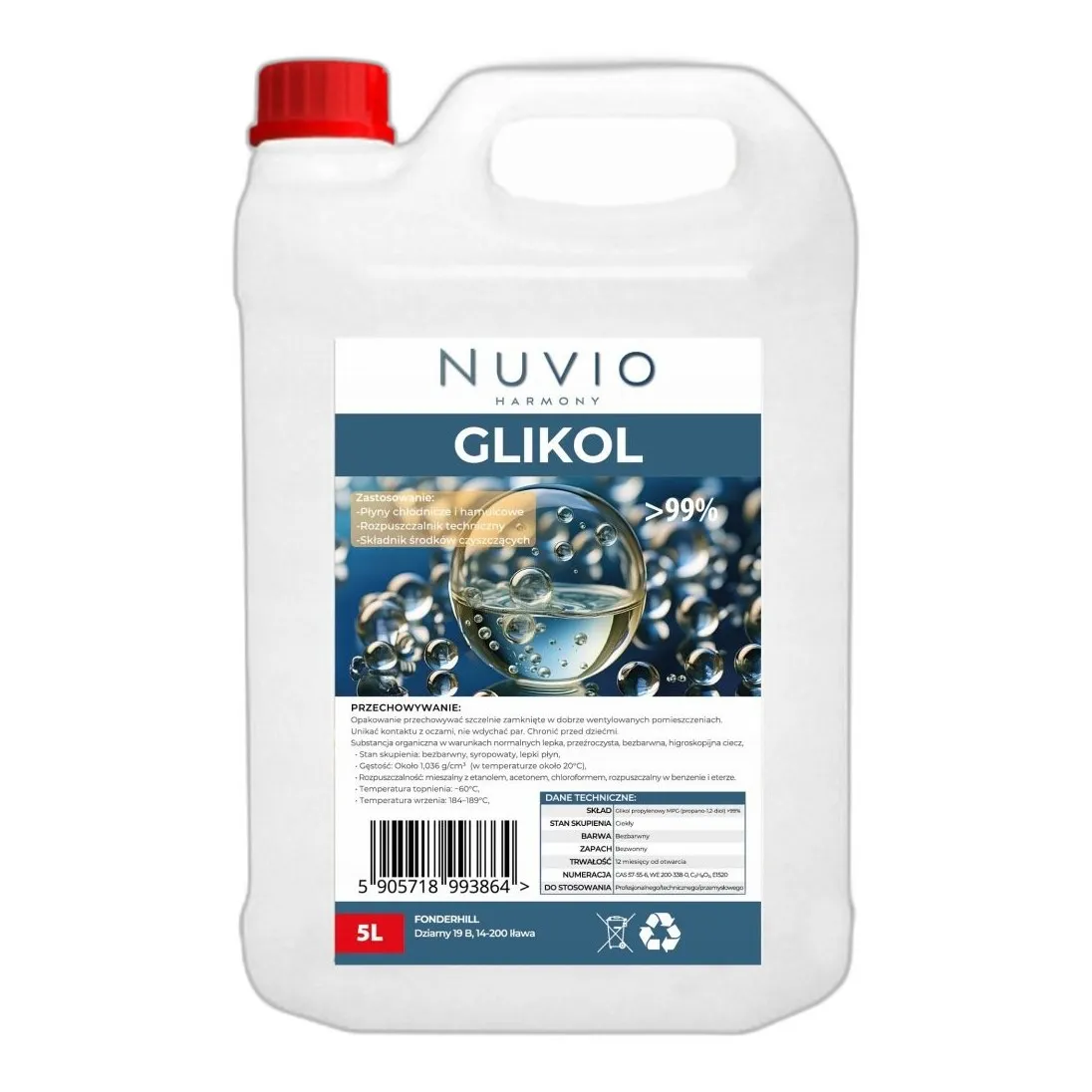 Propano-1,2-Diol — CAS 57-55-6 — C3H8O2 — odczynnik chemiczny