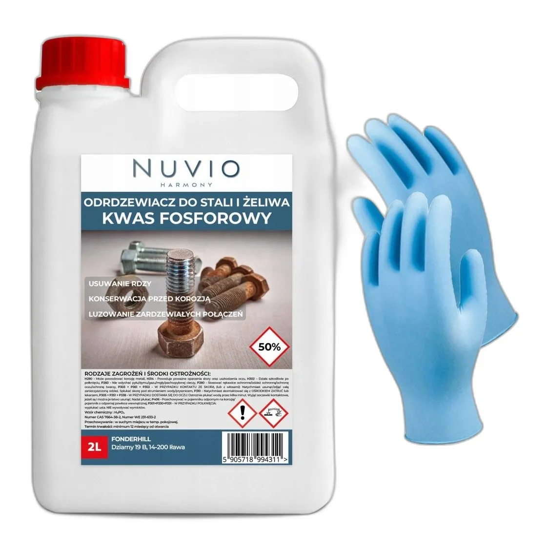 Kwas Fosforowy(V) — CAS 7664-38-2 — H3O4P — odczynnik chemiczny