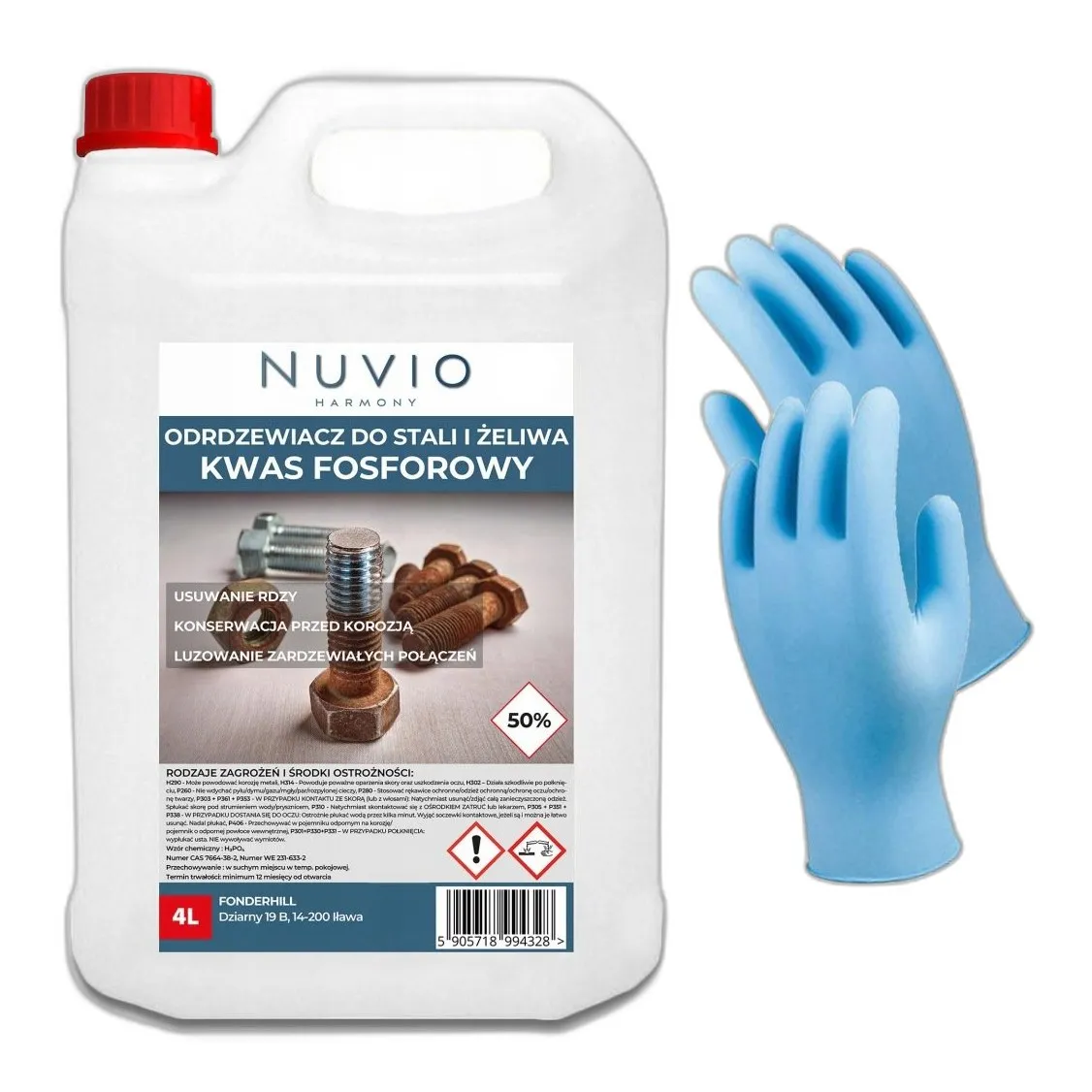 Kwas Fosforowy(V) — CAS 7664-38-2 — H3O4P — odczynnik chemiczny