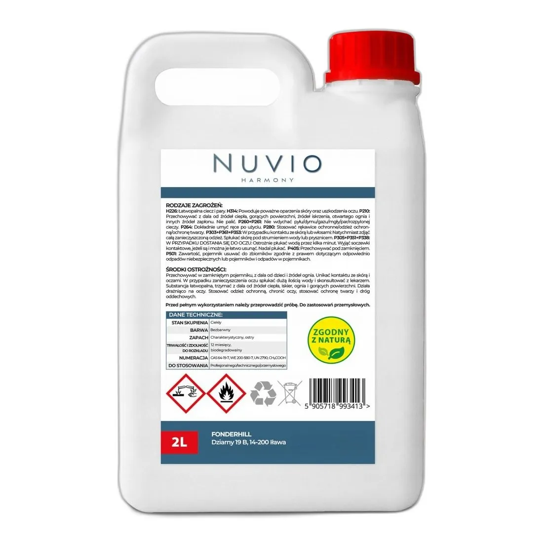 Kwas Etanowy — CAS 64-19-7 — C2H4O2 — odczynnik chemiczny