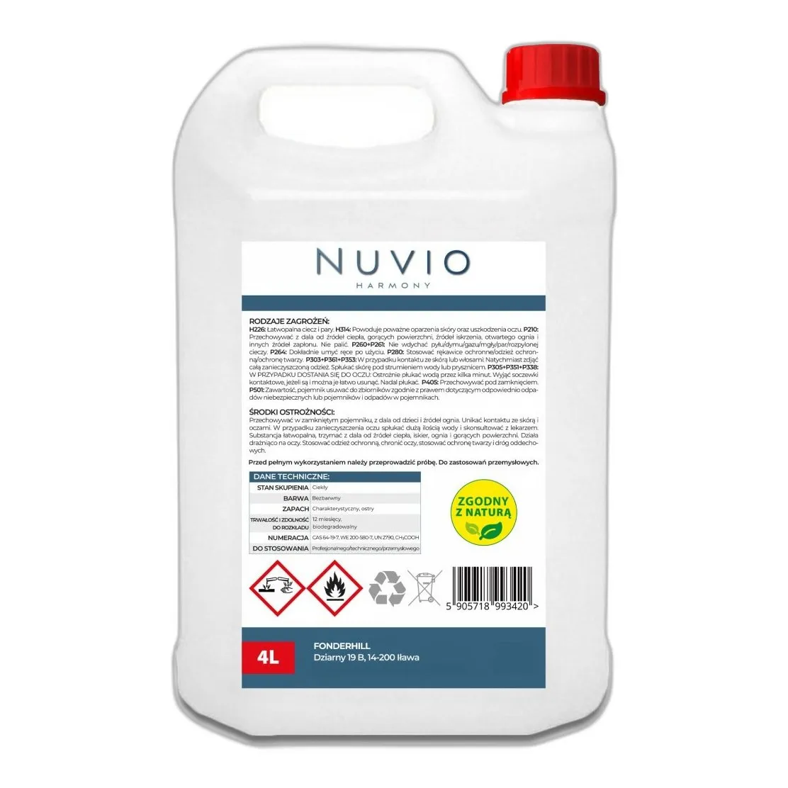 Kwas Etanowy — CAS 64-19-7 — C2H4O2 — odczynnik chemiczny