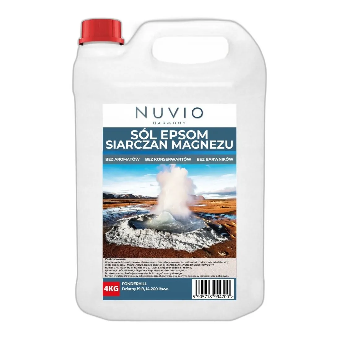 Siarczan Magnezu — CAS 7487-88-9 — MgO4S — odczynnik chemiczny