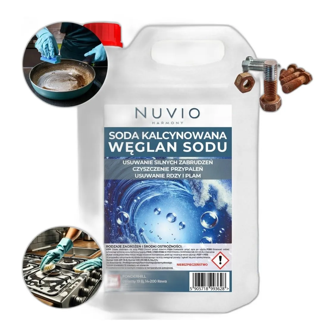 Węglan Sodu — CAS 497-19-8 — CNa2O3 — odczynnik chemiczny