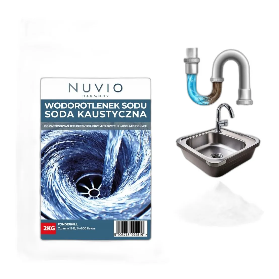 Wodorotlenek Sodu — CAS 1310-73-2 — HNaO — odczynnik chemiczny