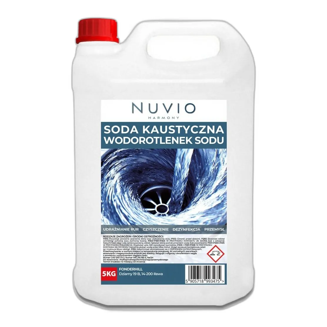 Wodorotlenek Sodu — CAS 1310-73-2 — HNaO — odczynnik chemiczny